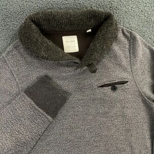Billy Reid Sweater Mens‎ Medium Fleece Pullover Shawl Collar Soft Brown